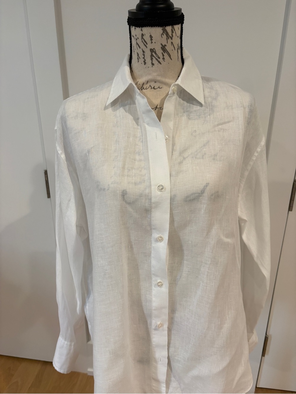 Theory 100% Linen Shirt — "BF Shirt Relaxed" — Size S
